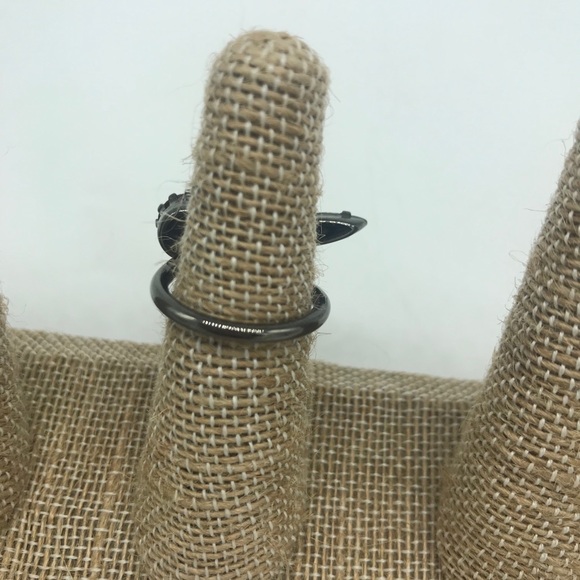 Joomi statement Ring Gun Metal Size 6.5 Stainless - Picture 5 of 7